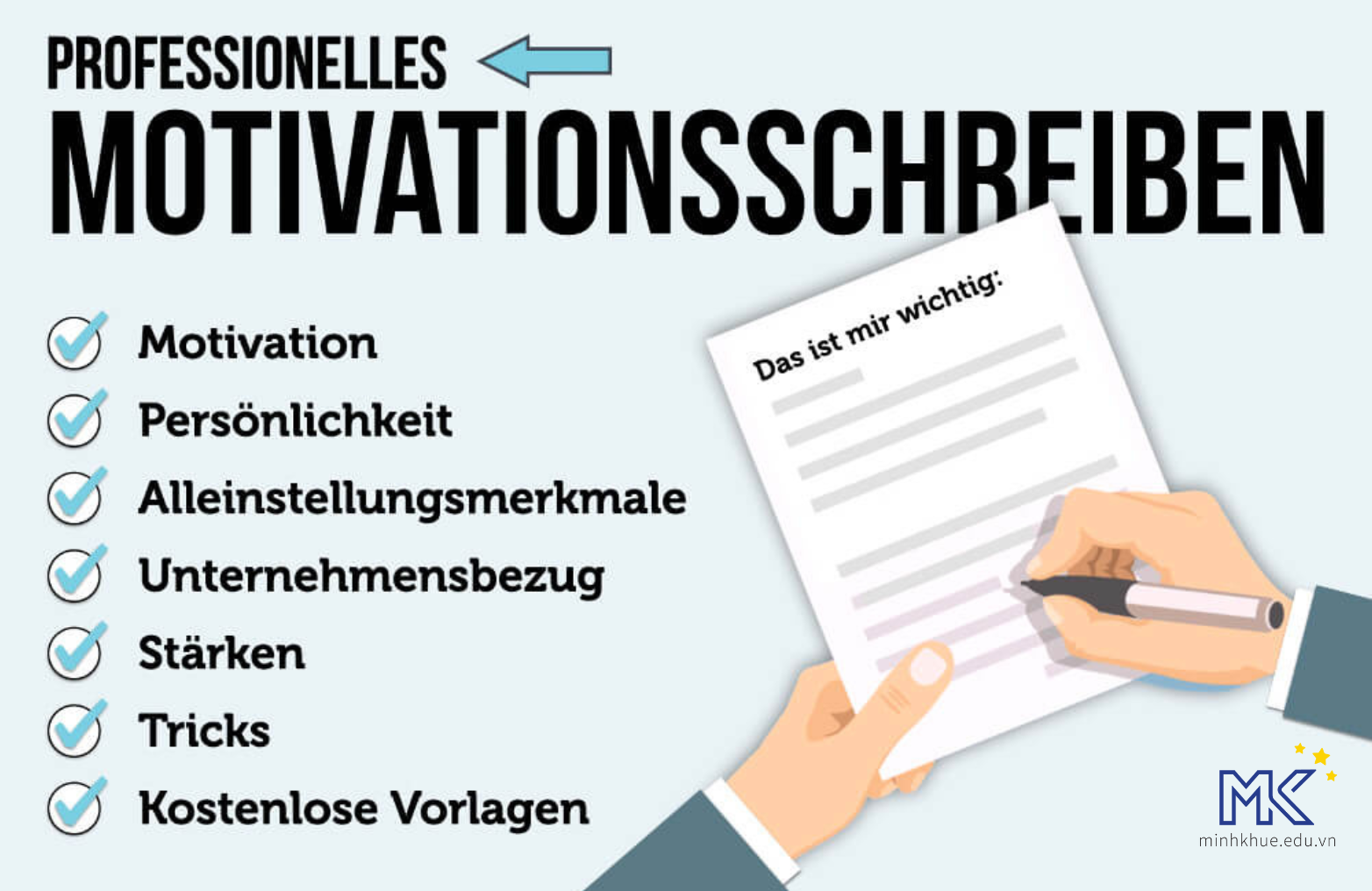 Hướng dẫn viết Thư động lực và CV cho chương trình du học nghề tại Đức